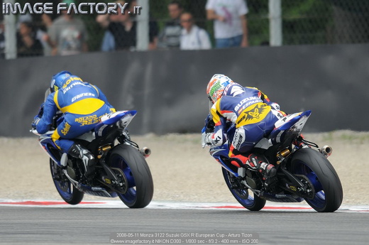 2008-05-11 Monza 3122 Suzuki GSX R European Cup - Arturo Tizon